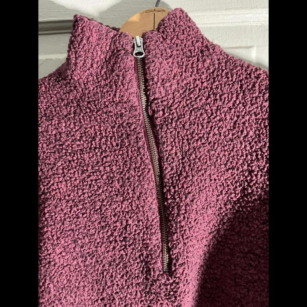 Naturals Cozy Zip-Up Fleece Pullover - Perfect for Cold Weather MEDIUM - Picture 5 of 7